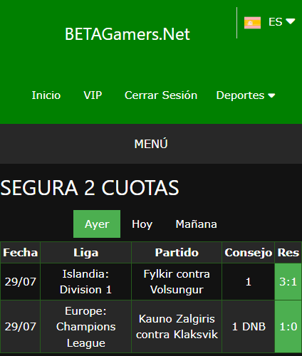 boleto de apuesta vip ganada
